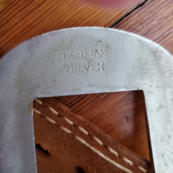 Belt with German Silver buckles size 12
